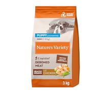 Nature's Variety Healthy Grains - Croquettes pour Chien Puppy Mini - Poulet Élevé en Plein Air - 3kg