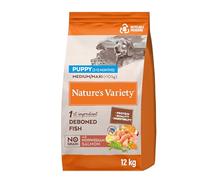 Nature's Variety No Grain - Croquettes pour Chien Puppy Medium/Maxi - Saumon Norvégien - 12kg