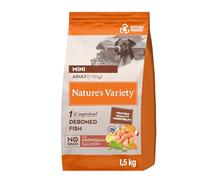 Nature's Variety No Grain Croquettes pour Chiens Adultes Mini - Saumon Norvégien - 1,5kg