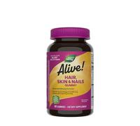 Natures Way - Alive!® Hair, Skin & Nails Gummies (60 Gummies, Strawberry)