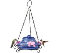 Nature's Way Bird Products ANTHF2-I Mangeoire à Colibri Antique illuminée Bleu Clair/Rose