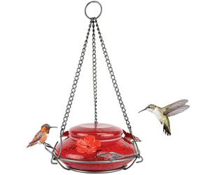 Nature's Way Bird Products MHF4 Mangeoire de Jardin soufflée à la Main pour Colibri, capacité de 473,6 g, Rouge