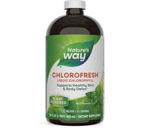 Nature's Way Complément alimentaire liquide Chlorofresh - Chlorophylle liquide - Déodorant interne - Goà »t naturel de menthe - 473 ml