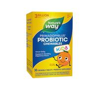 Nature's Way Comprimés à croquer Primadophilus - Formule pour enfant - 3 souches probiotiques - Goà»t d'orange - 30 comprimés