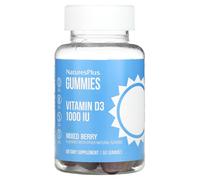 NaturesPlus, Gommes Vitamine D3, Baies Mixtes, 1 000 UI, 60 Gommes