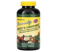 NaturesPlus, Source de Vie, Complément Multi-Vitaminé et Minéral à Croquer Pour Adultes, Délicieuse Pomme Cannelle, 90 Galettes