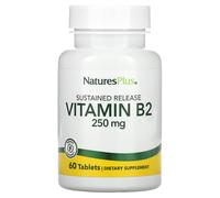NaturesPlus, Vitamine B2, 250 mg, 60 Comprimés