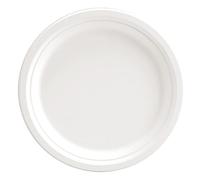 NATURE STAR Assiette en canne à sucre, rond, 260 mm, blanc