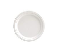 NATUREstar Assiette ronde ronde en canne à sucre Blanc 23 cm