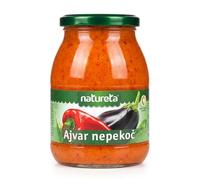Natureta Mild Ajvar 1kg - Smooth Roasted Pepper & Eggplant Spread