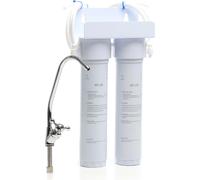 Naturewater NW-2-PPUF Filtre sous évier à eau potable – 200 x 100 x 345 mm – 210 l/h – avec Robinet – Sédiment PP et Bloc de charbon actif – Ultrafiltre Filtration Purification