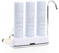Naturewater NW-3-PPGACCTO Filtre à eau potable – 3 étapes – 285 x 90 x 295 mm – 210 l/h – Sédiments PP et Charbon actif en bloc et granulés – Filtration Purification