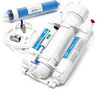 Naturewater NW-3RO-190 - Système d'Osmose Inverse (RO) à 3 étapes - 190 l/jour 50 GPD - Montage mural et sous évier - Osmoseur Filtration Purification Filtre à Eau potable robinet