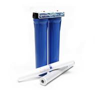 Naturewater NW-BRK02 Filtre à Eau potable à 2 Étapes - 255 x 155 x 610 mm - 20"" (508 mm) / 5 µ - avec Cartouche Sédiments, Bloc char