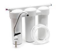 Naturewater NW-PRG03 Filtre à eau potable Sous évier - 395 x 155 x 360 mm - 3 Étapes - 360 L/h - avec Cartouche PP Sédiments et Char