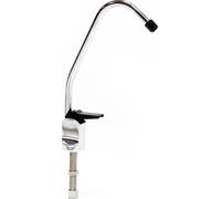 Naturewater Robinet d'eau pour évier – 110 x 32 x 280 mm – raccord 6,35 mm / 1/4" – 300 l/h – « Tipper » D-01 – Chromé / finition acier fin – pour Système Osmose Inverse (RO) Filtration Osmoseur