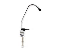 Naturewater Robinet d'eau pour évier - 110 x 32 x 280 mm - raccord 6,35 mm / 1/4" - 300 l/h - « Tipper » D-01 - Chromé/finition acier fin - pour Système Osmose Inverse (RO) Filtration Osmoseur