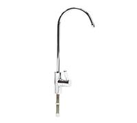 Naturewater Robinet d'eau pour évier - 140 x 29 x 350 mm - raccord 6,35 mm / 1/4" - 300 l/h - modèle design II D-13 - Chromé - pour Système Osmose Inverse (RO) Filtration Osmoseur