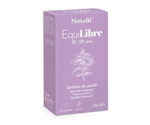 NATURFIT® EquiLibre 18-29 ans - Aide à réguler le métabolisme & améliorer l'humeur - Soutien la gestion du poids & réduit les fringales - Sans gluten ni allergène - Cure 30j - 60 comprimés