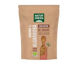 NATURGREEN HARINA DE ALGARROBA 500gr. BIO - produit multifonction à large champ d’application, poids 500 g, peut être utilisé régulièrement selon les besoins individuels et facilite la prise en charge