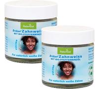 NaturGut Brilliant Super Poudre blanchissante dentaire 40 g Contient du menthol Une haleine fraîche grâce à l'huile de menthe poivrée naturelle Poudre de blanchiment des dents Soin dentaire médical (2