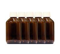 NaturGut Lot de 5 250ml flacon en verre foncé avec pp28st obturateur