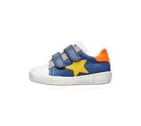 Naturino Annie VL, Chausson pour Nourrisson, White-Azure-Orange Fluo',