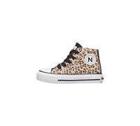 Naturino Baskets en Tissu imprimé Leopard, Beige-Noir 37