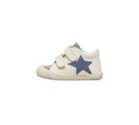 Naturino Chaussures premiers pas en cuir et en daim, Blanc crème-Vert 20