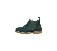 Naturino Chelsea Boots en suède avec Fermeture éclair, Vert foncé- 27