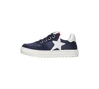 Naturino Hess Zip, Baskets Enfant 0-24, Bleu Marine Blanc, 32 EU