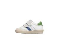 Naturino Sneakers en Cuir et en Daim, Blanc-Bleu Clair-Vert 26