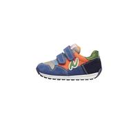 Naturino Sneakers en Cuir et Tissu, Bleu-Orange 22
