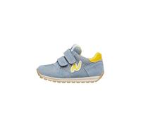 Naturino Sneakers en Cuir et Tissu, Céleste-Jaune 28