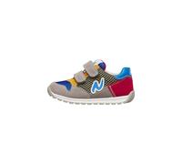 Naturino Sneakers en Cuir et Tissu, Gris-Bleu 27