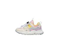 Naturino Sneakers en Simili Cuir et Tissu Technique, Rose-Bleu Ciel-Blanc 37