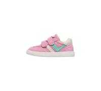 Naturino Sneakers Pieds Nus en Cuir et Tissu, Blanc-Rose- 27