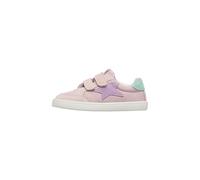 Naturino Sneakers Pieds Nus en Cuir et Tissu, Rose-Bleu Ciel- 27