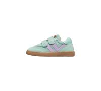 Naturino Sneakers Pieds Nus en Cuir et Tissu, Vert Menthe- 24