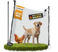 NATURIZ® Clôture de pâturage de 15 m, 20 m, 25 m x 90 cm, kit complet - Clôture mobile pour chiens et poulets - Extrêmement stable - Sans électricité - Vert (portail de clôture)