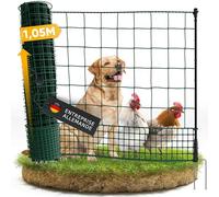 NATURIZ Clôture mobile pour chien et poulet - 105 cm de haut - Clôture de camping pour chiens sans électricité - Clôture de délimitation - Clôture de jardin - Filet à volaille (25 m)