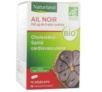 NATURLAND Complément alimentaire Ail noir bio 75 végécaps
