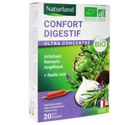 Naturland Confort Digestif Détoxifiant Bio 20 Ampoules