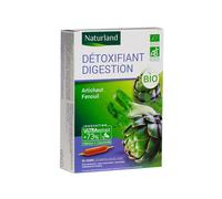 Naturland Détoxifiant Digestion Bio 20 ampoules