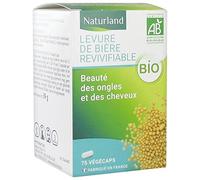 Naturland Levure de Bière Revivifiable Bio 75 Végécaps