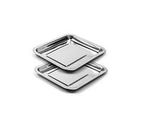 naturlik Lot de 2 ramasse-feuilles de rechange en acier inoxydable pour planche à découper Naturlik
