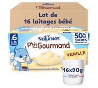 NaturNes - P’tit Gourmand Vanille Crème Dessert 6 Mois Coupelle 16 x 100g