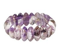 Naturosphère - Bijoux naturels C13 - Bracelet de perles bicône arrondies en améthyste