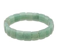 Naturosphère - Bijoux naturels C13 - Bracelet perles carrées facettées en aventurine verte