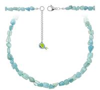 Naturosphère - Bijoux naturels C16 - Collier en Aigue Marine - Perles roulées 5 à 8 mm - 50 cm